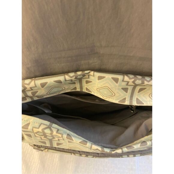 Petunia Pickle Bottom large backpack bag gray blue‎ 17x15\